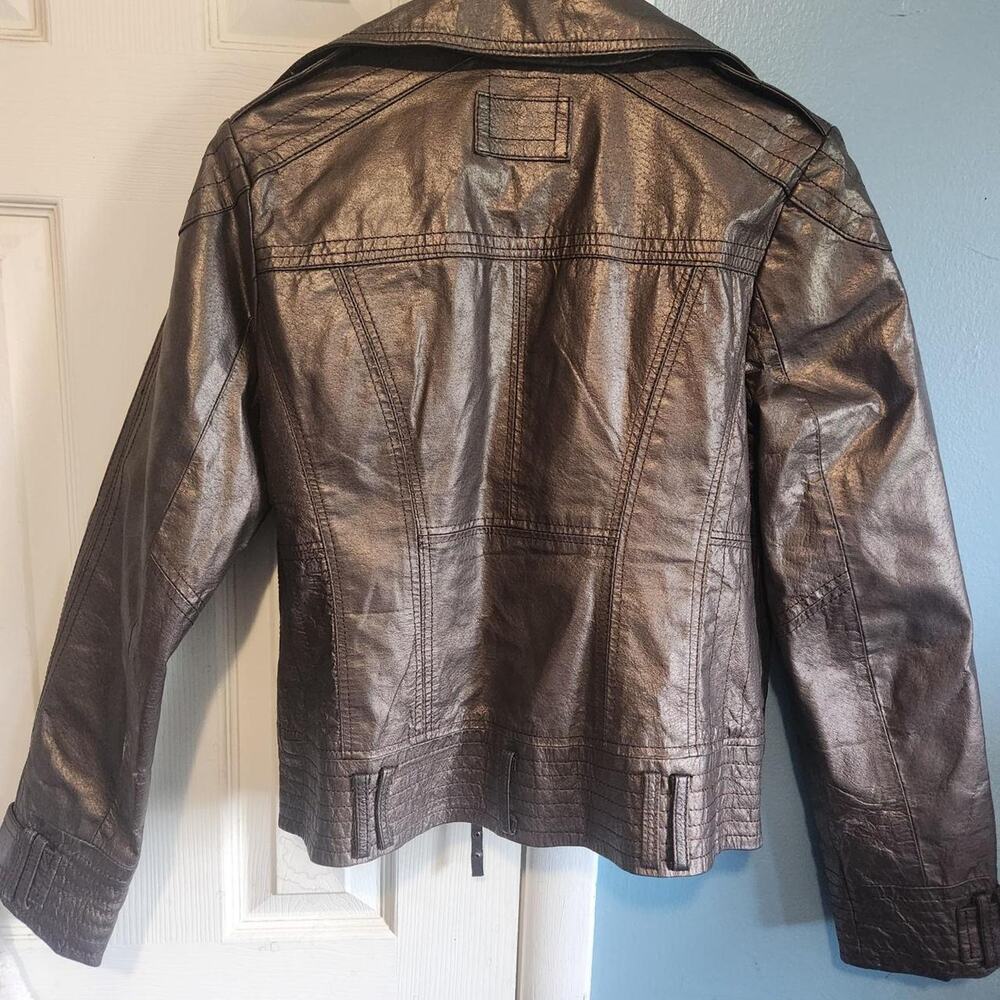 Formula brown leather jacket - Picture 2 of 5